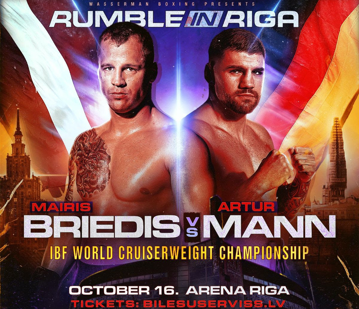 Mairis Briedis-Artur Mann Cruiserweight Championship Set, October 16 In Riga Boxing