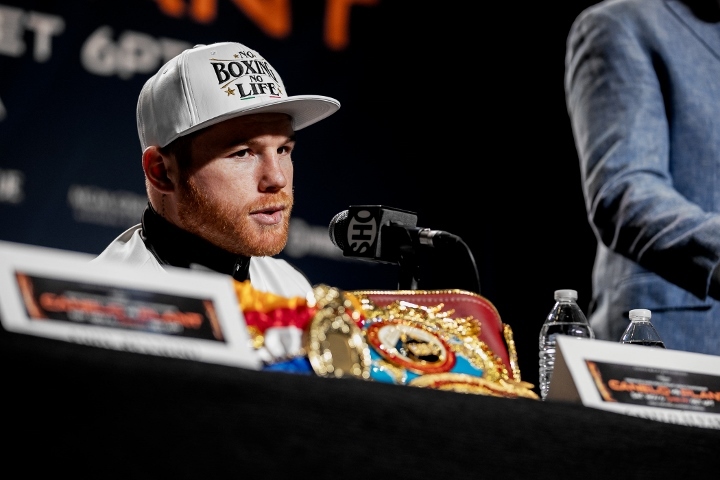 Canelo Alvarez, Caleb Plant tame during final press conference, Boxing