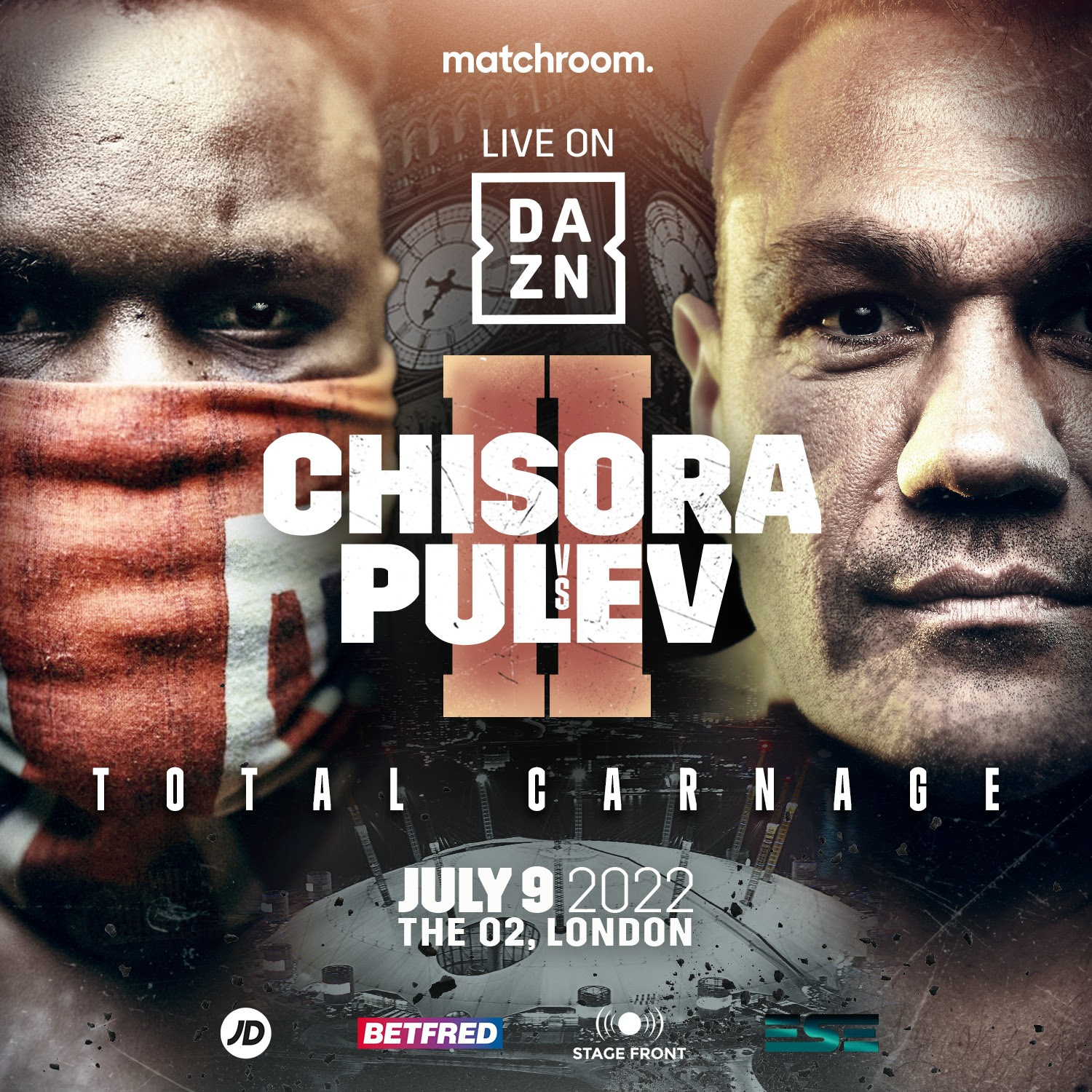 Derek Chisora-Kubrat Pulev Rematch Set, July 9 At The O2