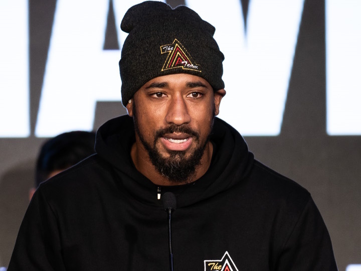 Photos David Benavidez, Demetrius Andrade Face To Face at Final