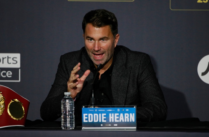 Eddie Hearn sentenció que le faltan nombres de élite en el récord de Tyson Fury, para ser considerado como uno de los grandes pesos pesados de la historia.