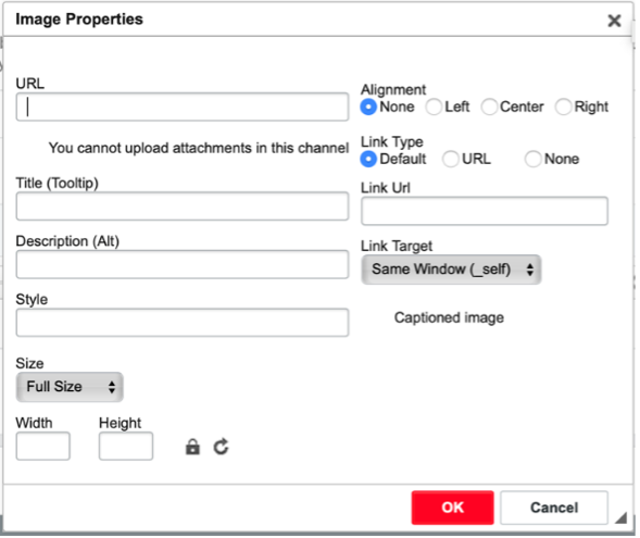 image properties