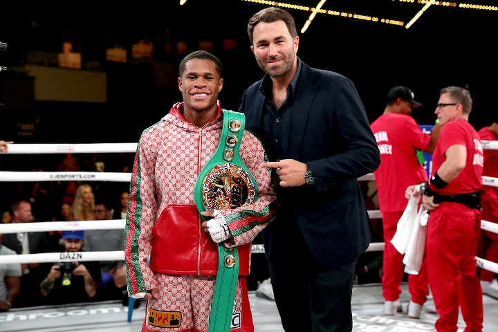 Devin Haney mostrará ante Jorge Linares que es el mejor peso ligero del planeta, advierte Eddie Hearn.