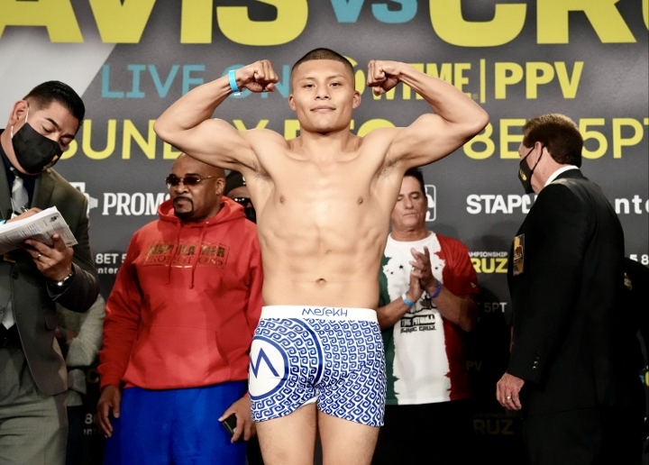 Isaac Cruz Photos: Gervonta Davis, Isaac Cruz - Erupt at Weigh-In, Separated