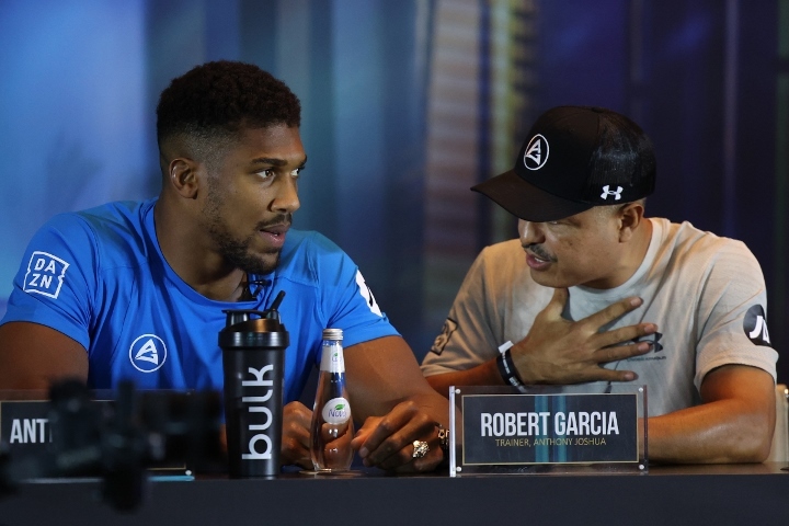 Robert Garcia Says He Doesn’t Regret Making Critical Comments About Anthony Joshua