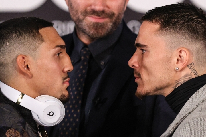 Photos: Teofimo Lopez, George Kambosos - Heated Final Press