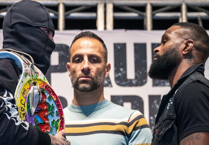 Photographs: Jake Paul, Tyron Woodley – Facial space To Cope with at Final Rematch Presser