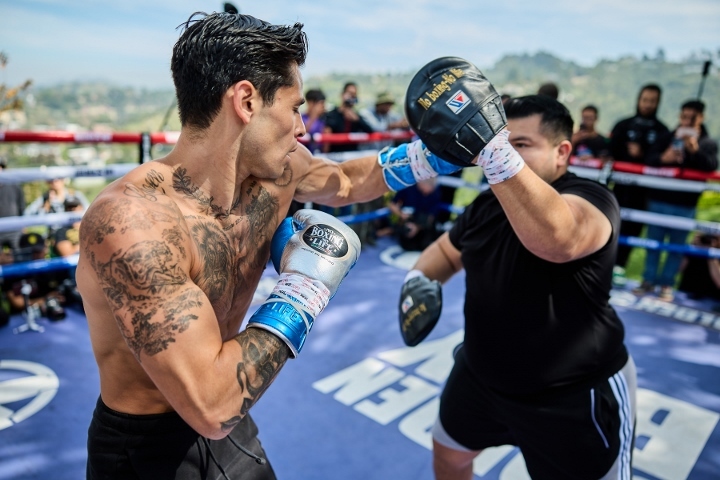 Bulked up Ryan Garcia 'a hunk of beef' at comeback media event