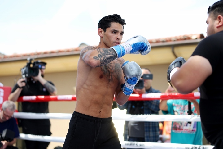 Bulked up Ryan Garcia 'a hunk of beef' at comeback media event