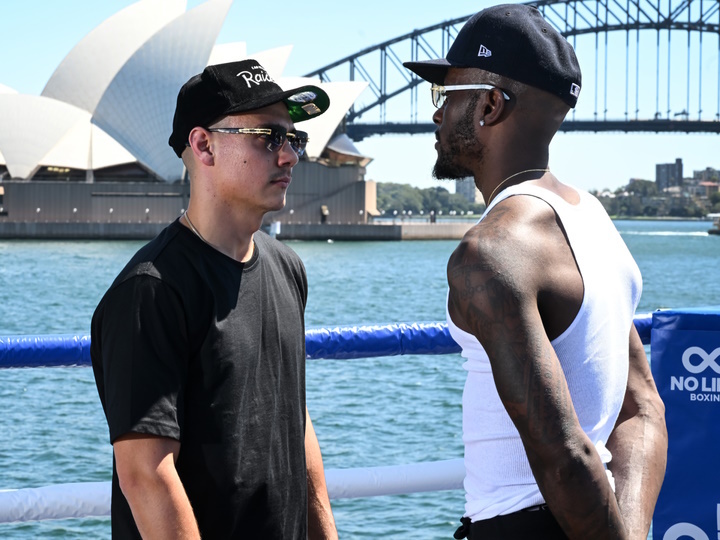 Photos: Tim Tszyu, Tony Harrison - Face To Face To Kick Off Fight Week -  Boxing News