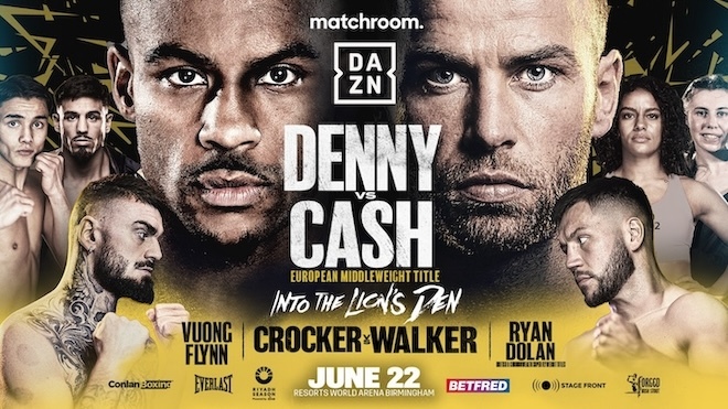 Denny And Cash Set To Clash For European Middleweight Crown