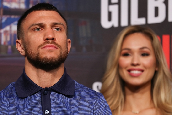 Vasiliy Lomachenko arrives at Virgin Hotels in Las Vegas, where his fight with Masayoshi Nakatani will take place